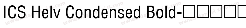 ICS Helv Condensed Bold字体转换